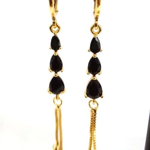 Crystal gold Hanging Earring Mix Gold Ball