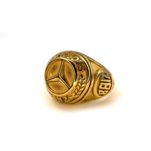 Gold Plated Mercedes Ring