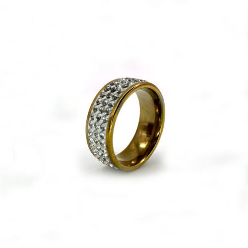 CZ Gold Tone Ring