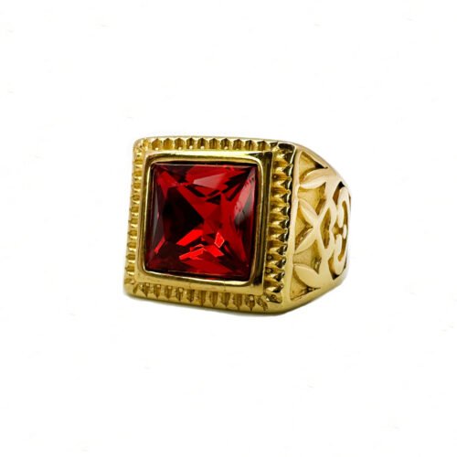 Ruby Ring (Square Gem)