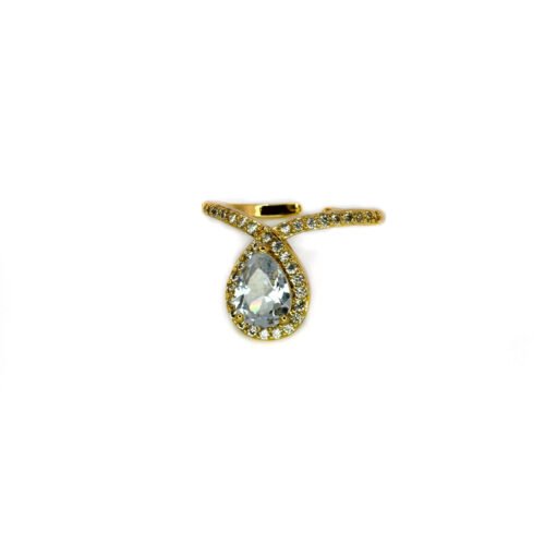 CZ Teardrop Ring