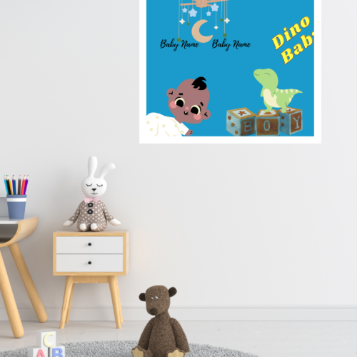 Custom Dino Baby Wall Art Vinyl Stickers