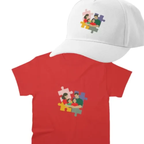 White and Red Family Bond Kids Combo
