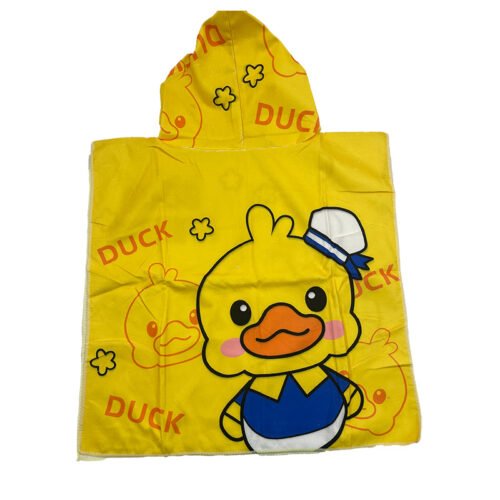 Kids Yellow Duck Bath Cloak
