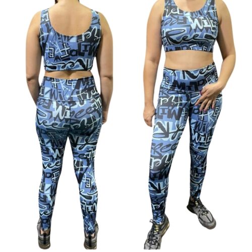 Blue Abstract Outfit