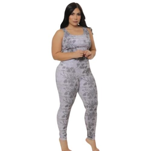 Grey Flowers Outfit
