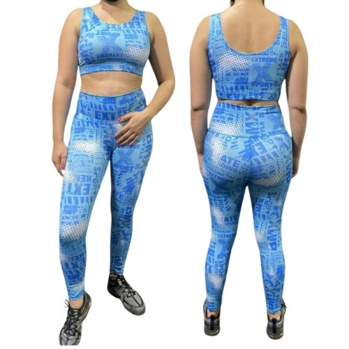 Blue Abstract Outfit