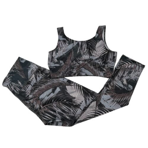Palm Leaves Two Piece Outfit