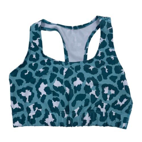 Blue Leopard Print Top