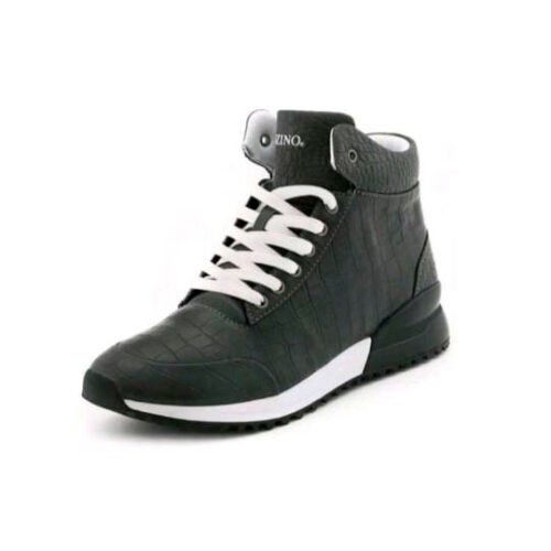 Hessonite - Crocodile Print Men`S High Top Sneakers size 15