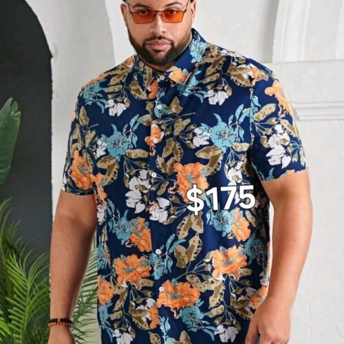 Men Floral Shirt 6xl