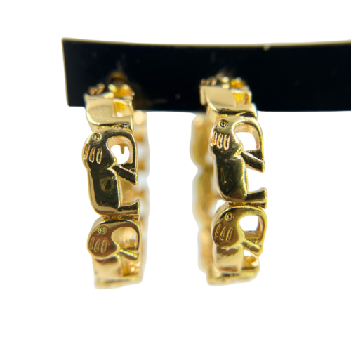 Plain Gold Pattern Earrings