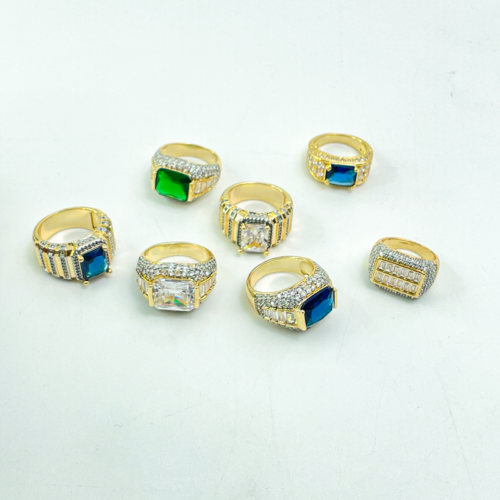 Crystal Gold Ring Collection