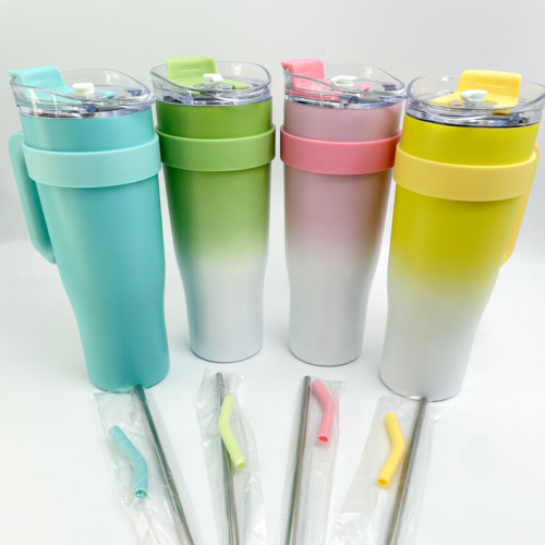 Stainless Steel Thermal Cup with Straw